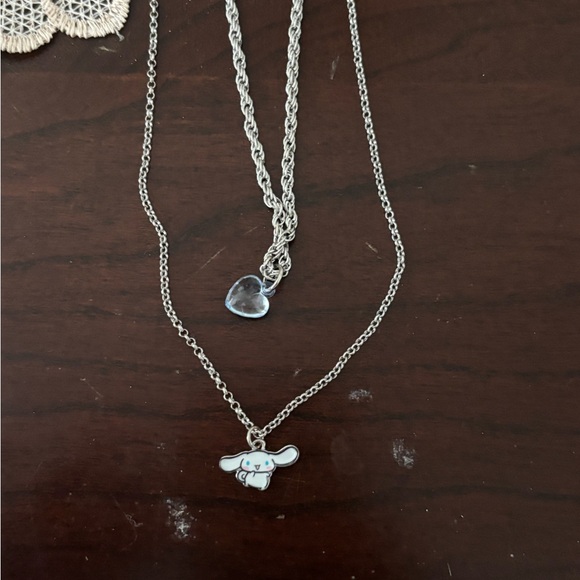 Sanrio Cinnamoroll Silver Necklace Set - Picture 2 of 3